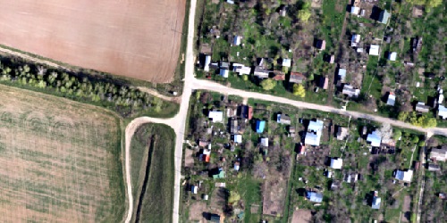 imagem de uma cidade vista de cima como exemplo da exportação orto-mosaica georreferenciada